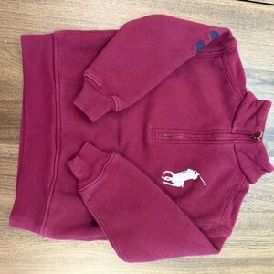Ralph Lauren Burgundy Kids Sweatshirt